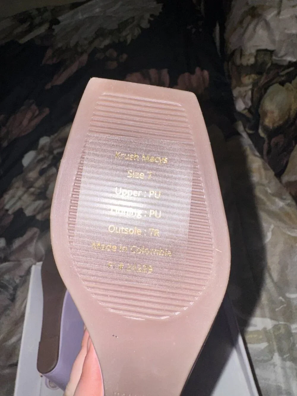 Madden Girl Krush Lavender Patent Platform Wedge Sandals - Size 7